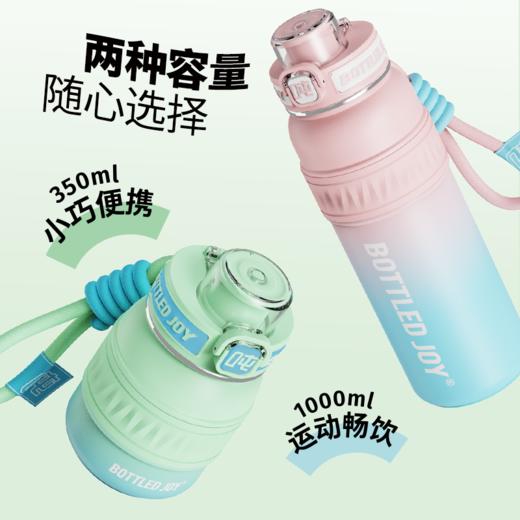 【渐变保温畅吨吨】渐变畅吨吨保温杯便携防摔316不锈钢大容量可爱吸管杯 商品图2