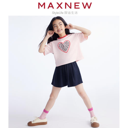 【短裤】童装舒适凉感立体褶裥裙裤 1N2364201 商品图3