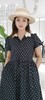 青春减龄优雅全棉波点连衣裙，有腰带可调节大小！舒适随意透气！均码廓形140斤内均可穿！48T630款 商品缩略图1