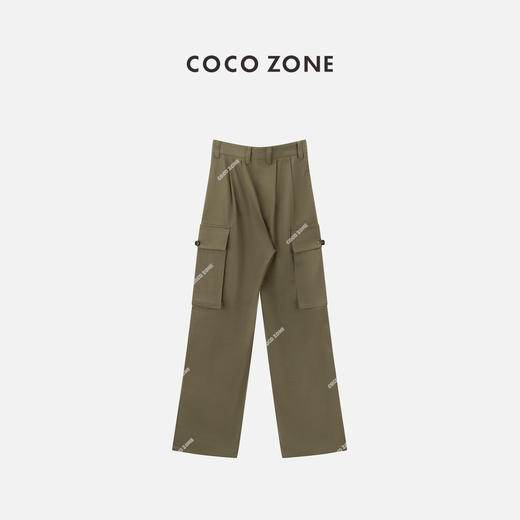 COCO ZONE "亚麻工装裤” 夏季复古工装休闲裤宽松显瘦直筒裤CC2B0977 商品图1