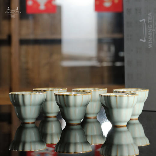 问鼎汝瓷鼎峰系列天青甲辰非雾杯 商品图1