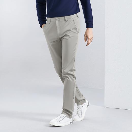 【新疆棉】柒牌男装休闲裤男2024春季新款时尚简约中腰直筒长裤子	126H71440 商品图1