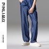 PINLI品立新款男高街夏季宽松牛仔长裤休闲直筒裤GD242316309 商品缩略图0