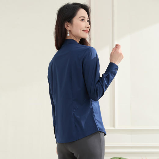 【含莫代尔】罗蒙女士长袖衬衫多色可算简约商务职场通勤衬衫开衫女 商品图6
