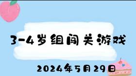 2024.5.29 3-4岁组闯关游戏