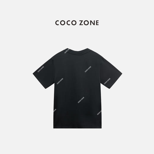 COCO ZONE "埃菲尔T“ 复古小众拼色T恤百搭卡通短袖上衣CC2B1081 商品图1