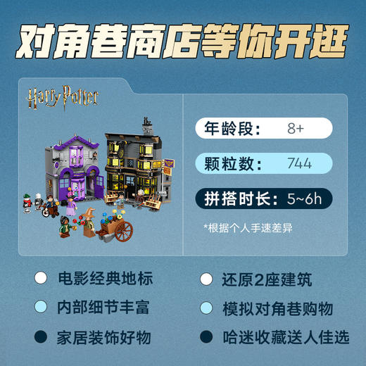 乐高LEGO 对角巷™魔杖店与魔法袍店LEGC76439 商品图2