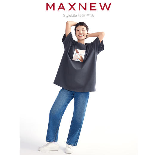 【T恤】“others”系列舒适亲肤宽松时尚印花T恤 1N2221261 商品图3