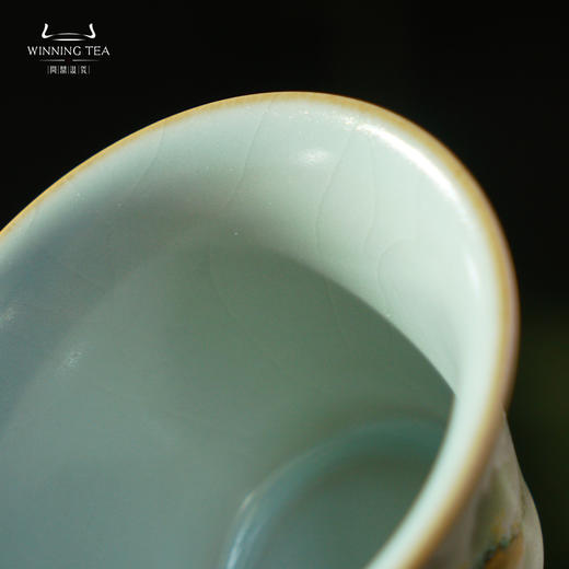 问鼎汝瓷天青癸卯马蹄杯（千山夕影） 商品图1