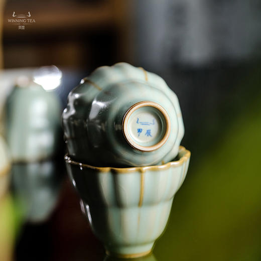 问鼎汝瓷鼎峰系列天青甲辰非雾杯 商品图2