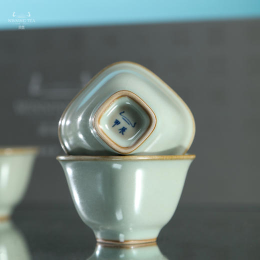 问鼎汝瓷鼎峰系列天青甲辰漱玉杯 商品图4