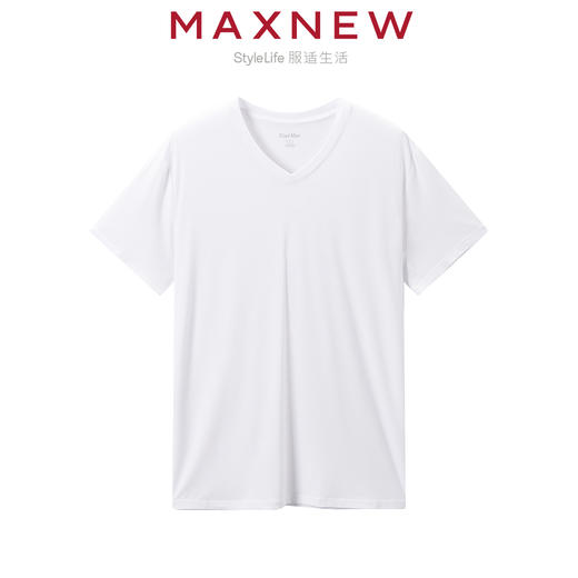 【家居】“Cool Max”凉感系列舒适柔软吸湿排汗细腻亲肤V领T恤 1N2418202 商品图1