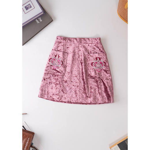 欧芮儿夏装新款a字半身裙女短裙 商品图0