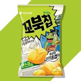 奥里奥乌龟行玉米膨化片오리온꼬북칩콘스프맛