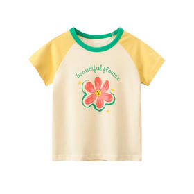 夏季新品女童短袖T恤衫儿童半袖   27home-HT9127