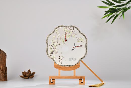 蜀绣双面宫扇-双喜图 商品图0