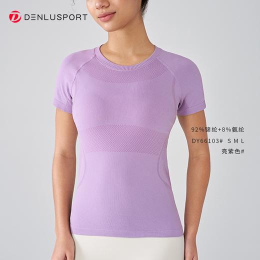 DENLUSPORT经典返单款无缝运动健身半袖DY66103  #（反季清仓 非质量问题不退换） 商品图6
