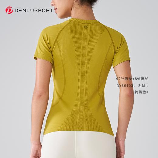 DENLUSPORT经典返单款无缝运动健身半袖DY66103  #（反季清仓 非质量问题不退换） 商品图2