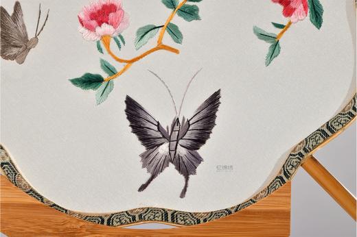 蜀绣双面宫扇-蝶恋花 商品图2