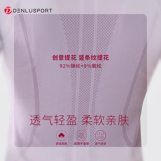 DENLUSPORT经典返单款无缝运动健身半袖DY66103  #（反季清仓 非质量问题不退换） 商品图7