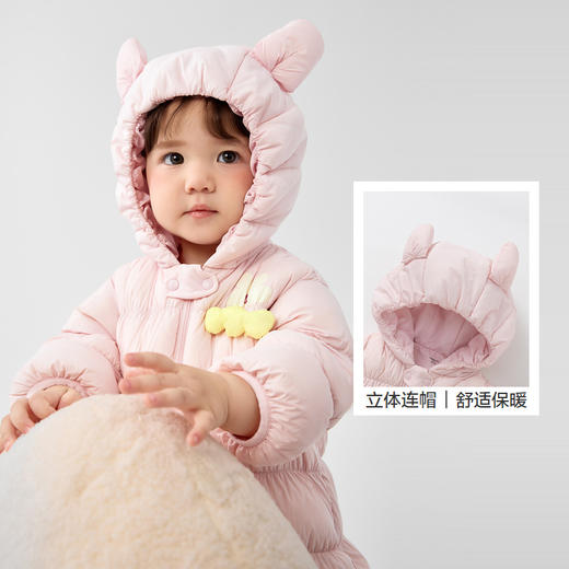 巴拉巴拉婴儿羽绒服冬季连体衣男童衣服女童冬季抱衣爬服新款 商品图3