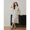 【专属特价】熙世界夏装水墨碎花连衣裙女2025新款洋气时尚气质雪纺妈妈裙子 商品缩略图3