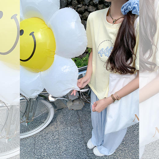 <曾小咸推荐>【甜系美眉】短袖T恤+裤子 商品图3