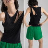 【棉氨面料】轻盈柔软 透气排汗 不对称镂空罩衫 不带胸垫运动背心 商品缩略图1