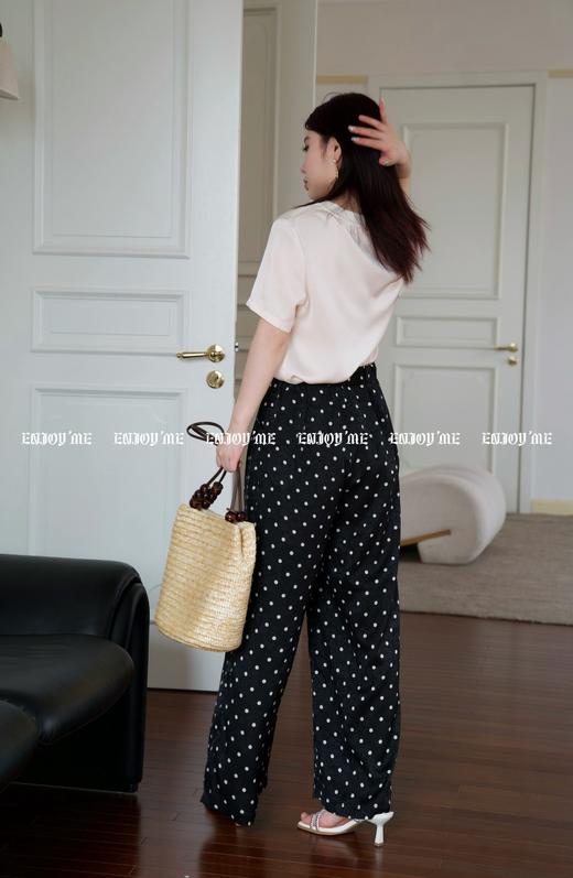 【门店同款】ENJOY夏季智性-质感印花长裤套装 157894436 商品图7
