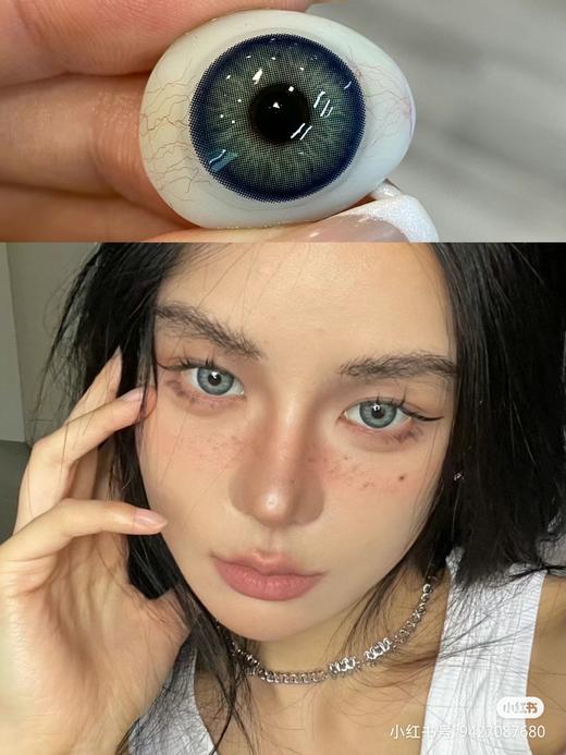 【大直径】PEACHCON-混血系列-悉尼蓝/悉尼绿/悉尼棕/悉尼灰-14.5mm【年抛 0-800度 无525/575 】 商品图8