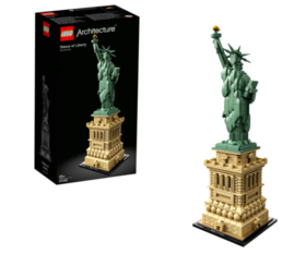 【已拼过样品】乐高（LEGO）建筑系列世界明信片天际线男女孩拼搭玩具积木生日礼物 21042自由女神像