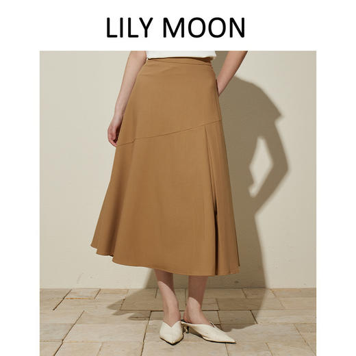 LILY MOON意式简约风A字通勤伞裙 商品图3