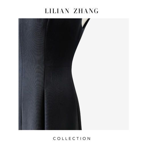 C系列——“定制”—“奢华都市”——摩登新宠——中古风长款小黑裙 2401065 商品图2