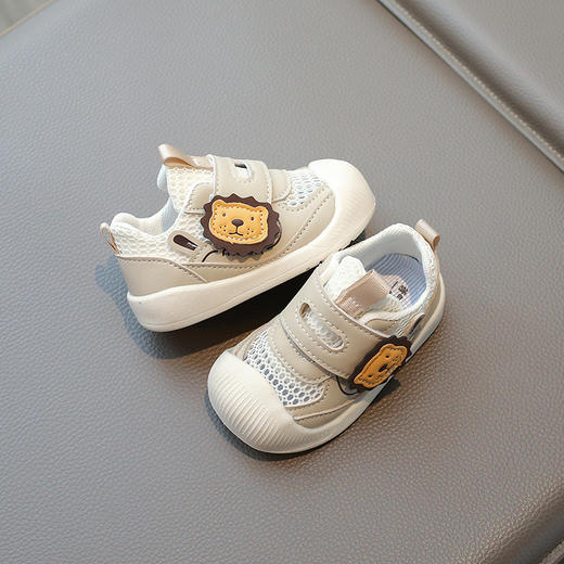 【夏日清凉，单网透气~】软面软底婴儿鞋 网面透气儿童学步鞋 男宝宝机能鞋 女童单魔术贴凉鞋-QQ 商品图1