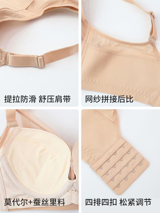 【88元1件】春夏莫代尔蚕丝养护光面文胸-2241103 商品图4