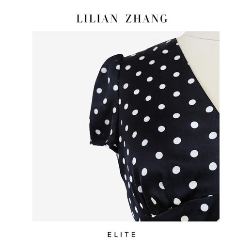 E系-定制 ——收藏级——“法式风”——（Lady挚爱鱼尾波点连衣裙）2401111 商品图3