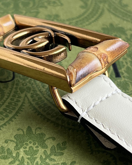 现货 THS 6.1-无 古家 做旧不锈钢双G 平纹皮腰带 细款皮带 3色 CR216 商品图9