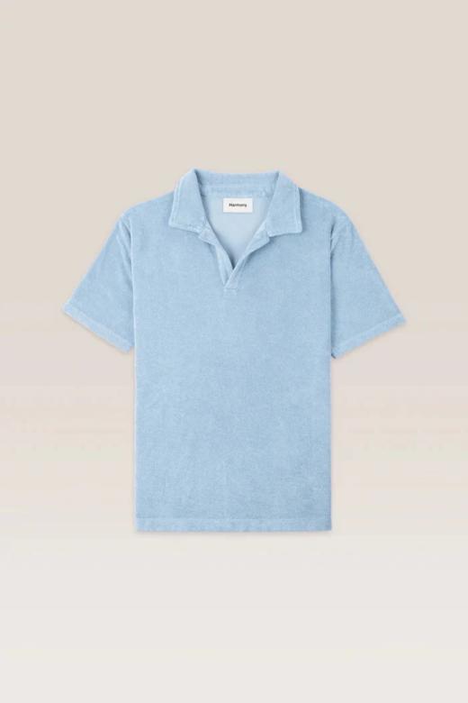 Harmony Paris - Tao Tops - Ice Blue - 男装 - Polo衫 - 冰蓝色 商品图0