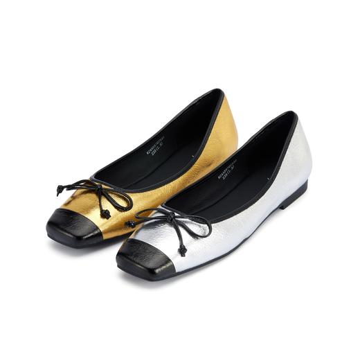 westory2024年春季新款平底小方头蝴蝶结皮鞋通勤小方头单鞋W24AE57071 商品图0