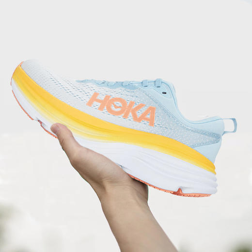 Hoka One One克利夫顿 BONDI 8 跑鞋丨全新升级泡棉中底，轻软回弹，保护双脚 商品图8