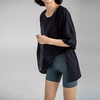 【气孔网纱面料】侧开叉T恤 透气排汗宽松大T罩衫 瑜伽健身短袖 商品缩略图6