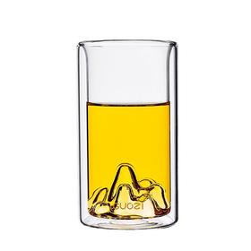 果兹 山自在双层玻璃口杯创意个性办公杯GZ-S61