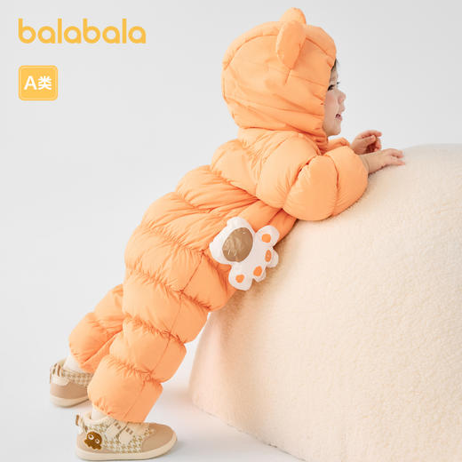 巴拉巴拉婴儿羽绒服冬季连体衣男童衣服女童冬季抱衣爬服新款 商品图2