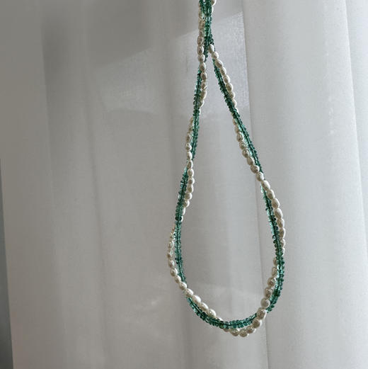 甄珠贝 ​进口彩宝素链 高叶、倪妮同款 祖母绿/红宝石 通透明艳，氧气感满满 18k金扣（注：固定项链的压扣不是18k，如需定制18k，加180元，请私） 商品图11