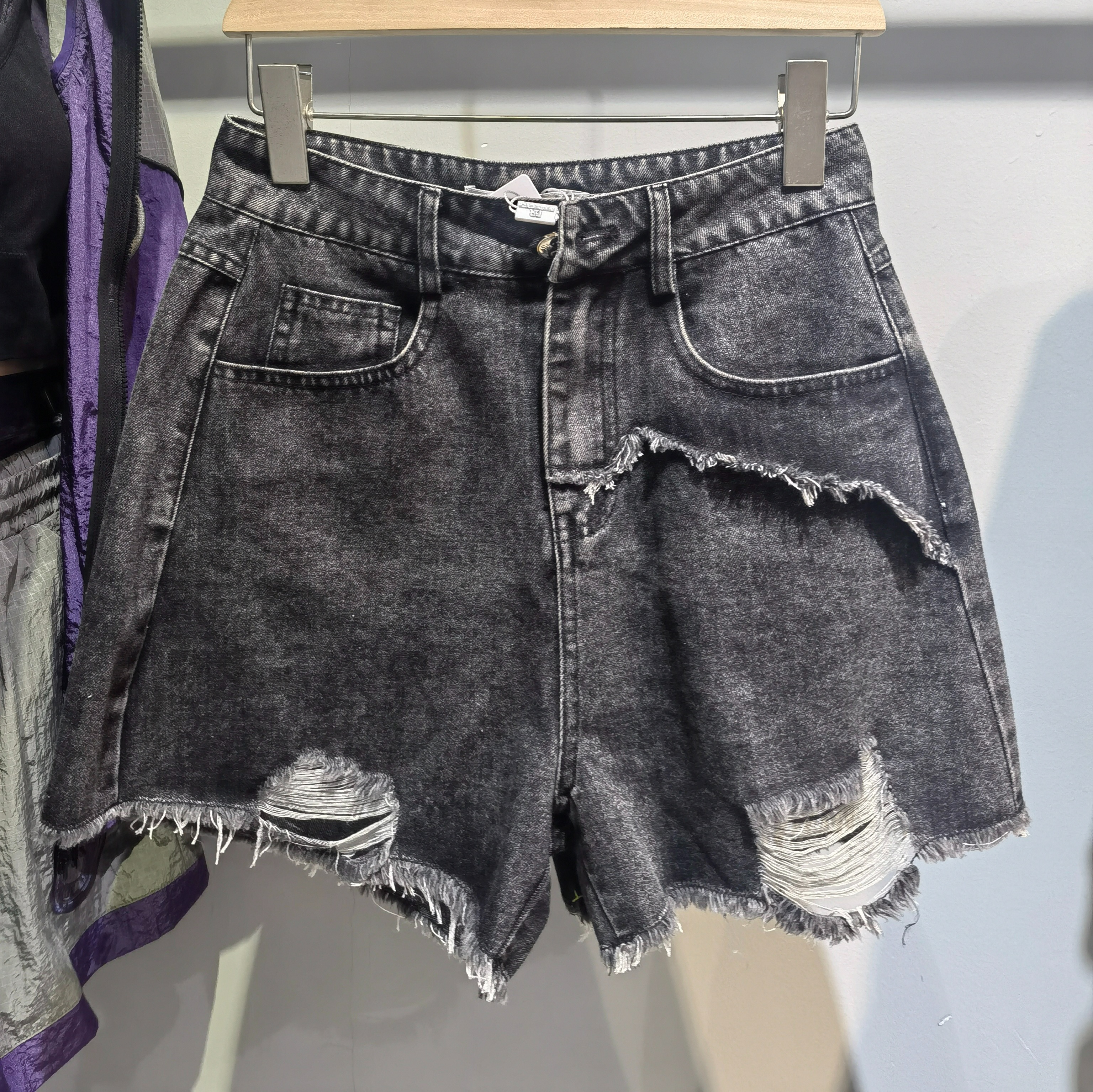 CS须边潮流百搭牛仔短裤40412 夏季 081972142490