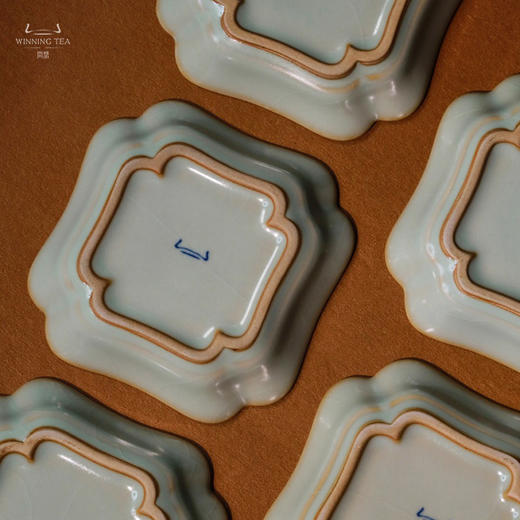 问鼎汝瓷鼎峰系列天青四叶杯碟 商品图3