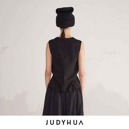 JUDYHUA 极简针织无袖背心 商品图2