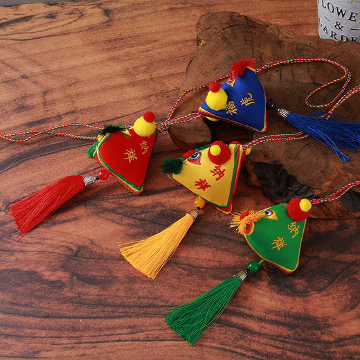 两个装！【端午节五彩挂绳香包香囊】儿童饰品挂件 老虎头粽子香包 艾叶香囊礼品 商品图1