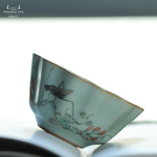 问鼎汝瓷鼎峰系列天青老款祥瑞杯（如影随形） 商品图3