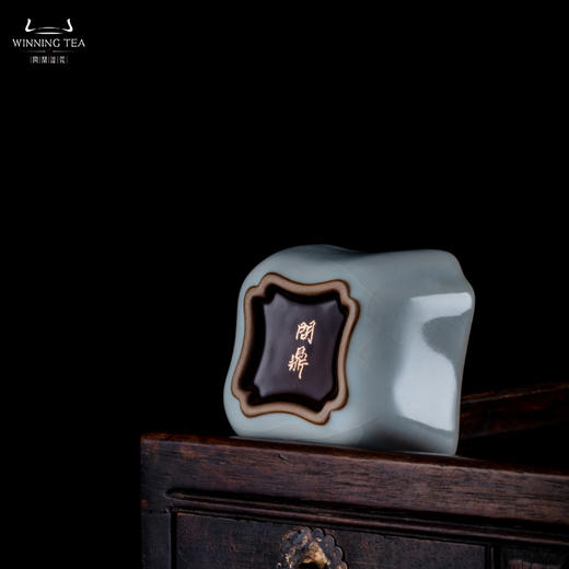 问鼎汝瓷鼎峰系列月白紫金釉经典款四方杯 商品图4